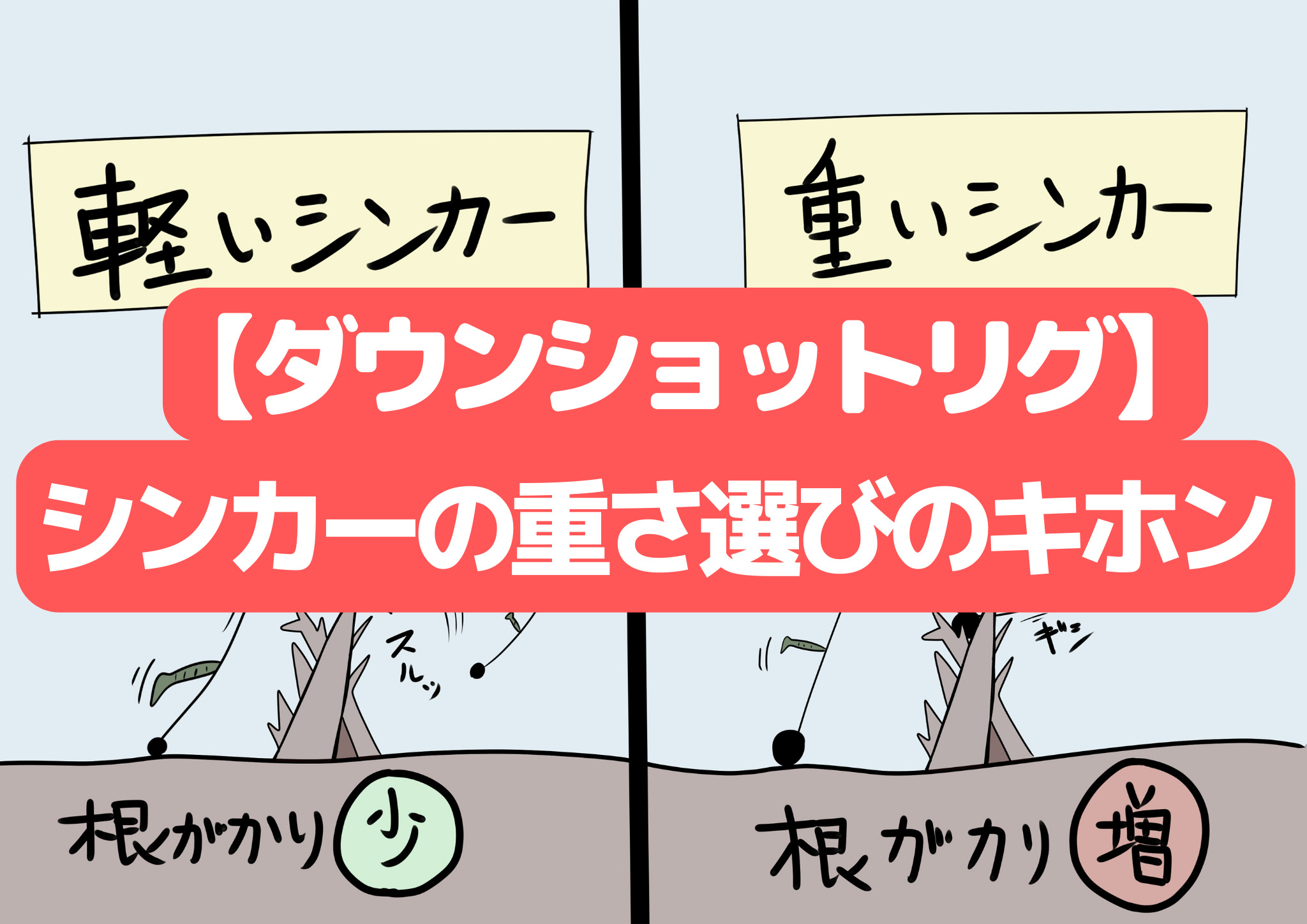 バス釣り ダウンショットリグ 用シンカー 重さの使い分けのキホン コスパ最強のおすすめシンカーを紹介