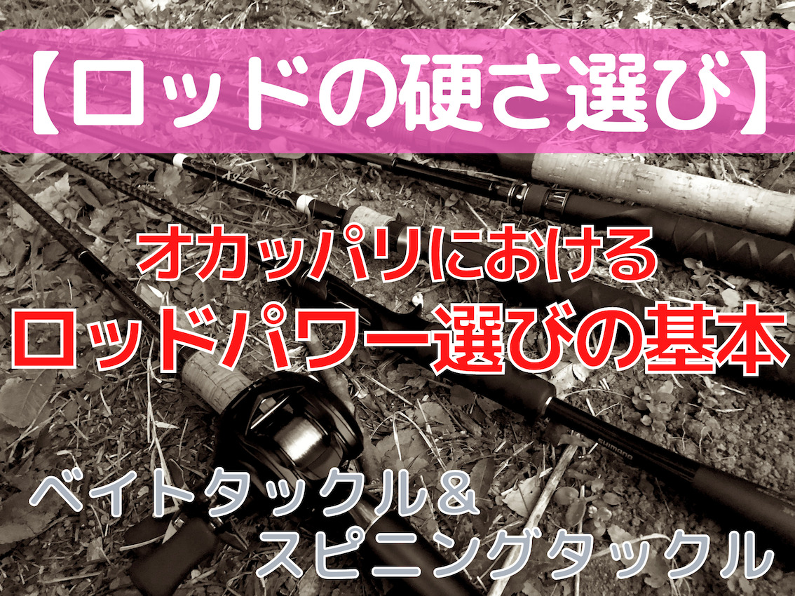 バス釣り おかっぱりでベイトとスピニングの2本 ロッドの硬さはなにがいい