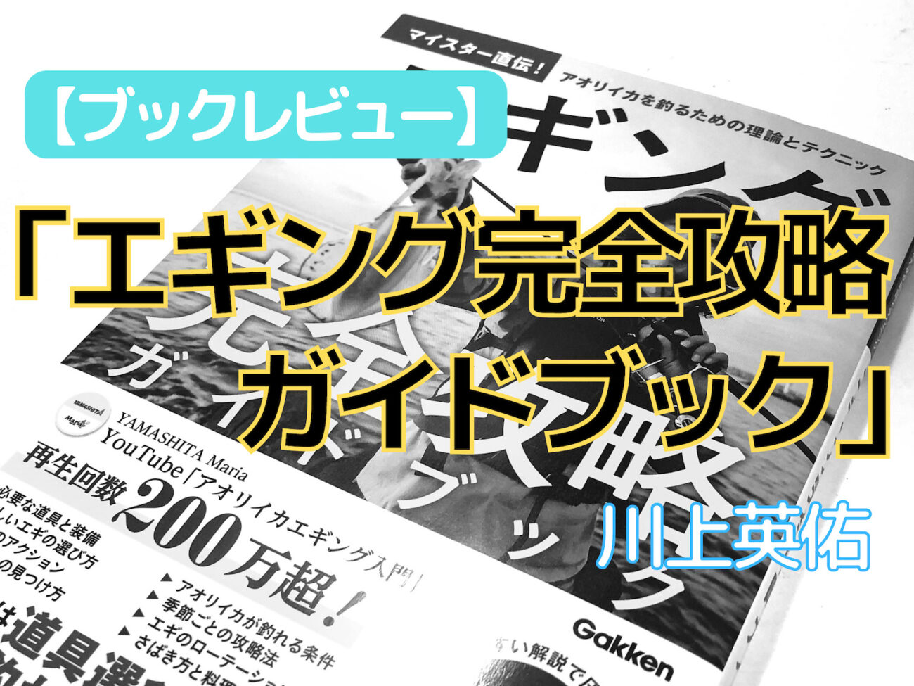 ブックレビュー 川上英佑 エギング完全攻略ガイドブック を読んだ感想 ガチ初心者ならこの1冊だけ読めば最速でスタートできる良書