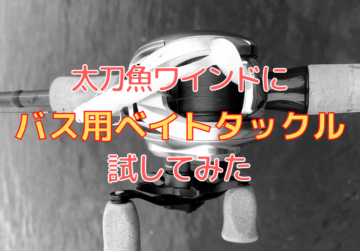 太刀魚ワインド バス釣り用ベイトタックルで遊べるのか試してみた ラバージグ テキサス用タックル編